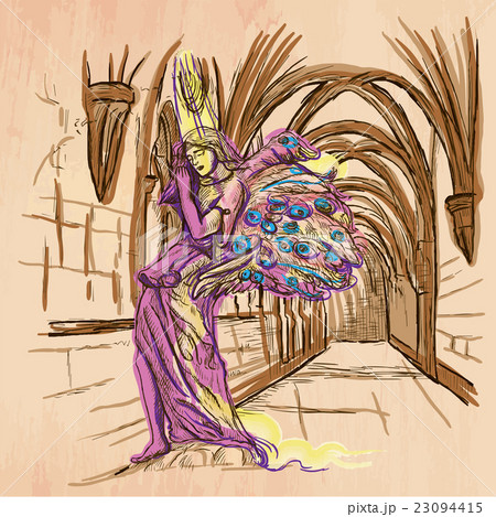 Angel - An hand drawn vector Angel - An hand drawn vector 23094415