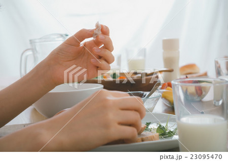 at breakfast 23095470