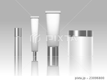 Blank cosmetic tubes isolated on background Blank cosmetic tubes isolated on background 23096800