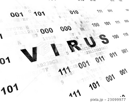 Security concept: Virus on Digital background 23099977