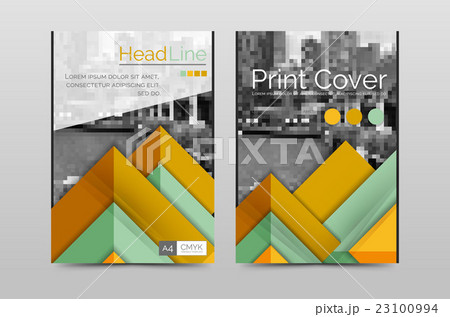 Geometric brochure front page 23100994