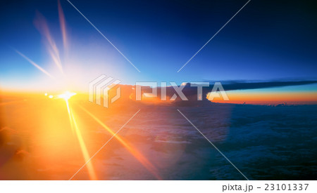 Amazing Beautiful Sunset Sunrise Over Mountains 23101337