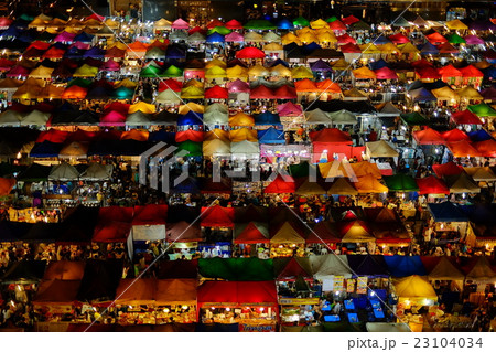 バンコク　ナイトマーケット「鉄道市場」 23104034