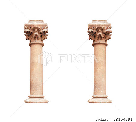 two columns in classical architectural style 23104591