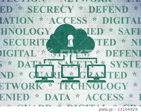 Privacy concept: Cloud Network on Digital Data 23104929