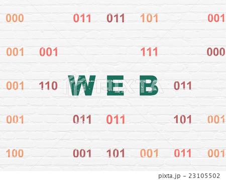 Web design concept: Web on wall background Web design concept: Web on wall background 23105502