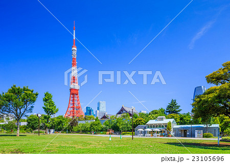 東京　芝公園の風景 23105696