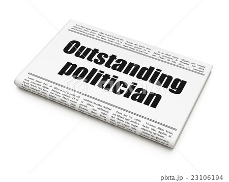 Political concept: newspaper headline Outstanding Political concept: newspaper headline Outstanding 23106194