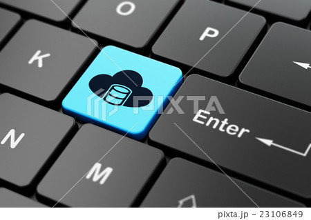 Software concept: Database With Cloud on computer Software concept: Database With Cloud on computer 23106849