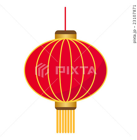 中国の提灯飾りのイラスト素材