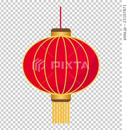 中国の提灯飾りのイラスト素材