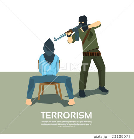 Armed Terrorist With Hostage Kidnapping Terrorism Armed Terrorist With Hostage Kidnapping Terrorism 23109072