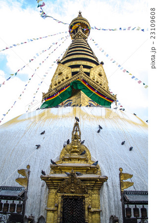 Stupa in the Nepal Stupa in the Nepal 23109608