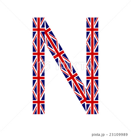 Letter N made from United Kingdom flags 23109989