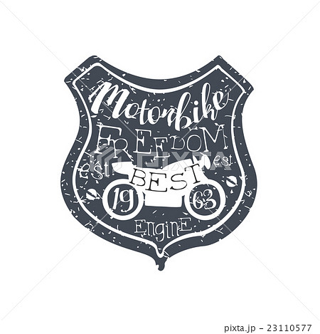 Motorbike Freedom Vintage Emblem 23110577