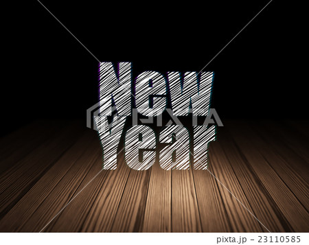 Entertainment, concept: New Year in grunge dark 23110585