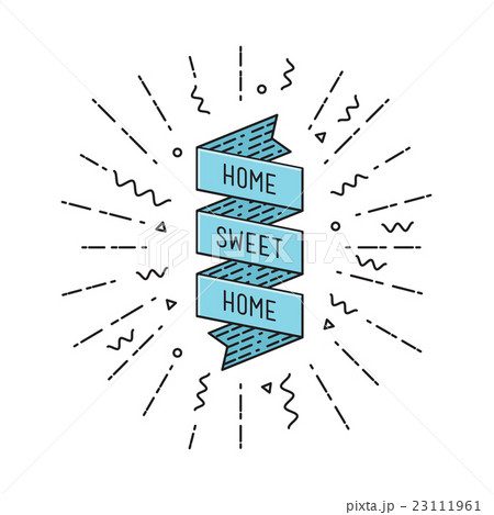 Home sweet home. Inspirational vector illustration 23111961