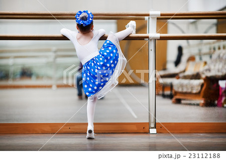 Little girl ballerina practicing 23112188