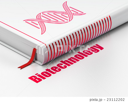 Science concept: book DNA, Biotechnology on white Science concept: book DNA, Biotechnology on white 23112202
