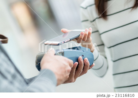 Customer pay with mobile phone 23116810