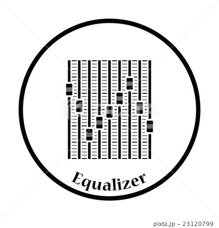 Music equalizer icon 23120799