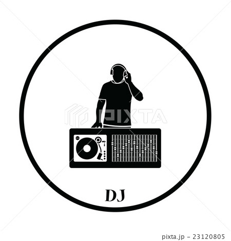 Dj Iconのイラスト素材