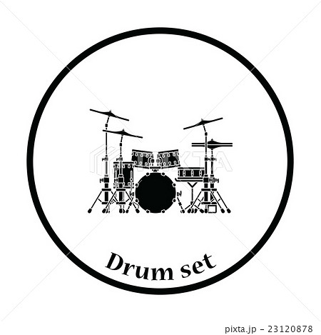 Drum Set Iconのイラスト素材