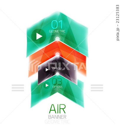 Air light glossy design of arrows. Web info box or 23125383