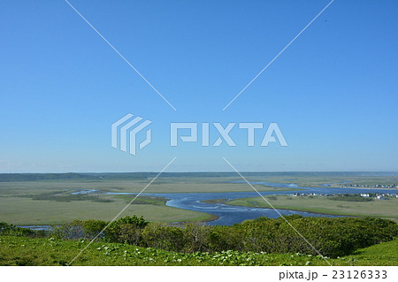 琵琶瀬展望台 霧多布湿原 北海道 琵琶瀬展望台 霧多布湿原 北海道 23126333