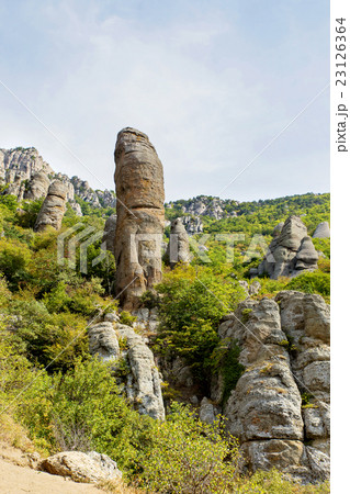 "Ghost Valley". Demerdji mountain, Crimea, Russia "Ghost Valley". Demerdji mountain, Crimea, Russia 23126364