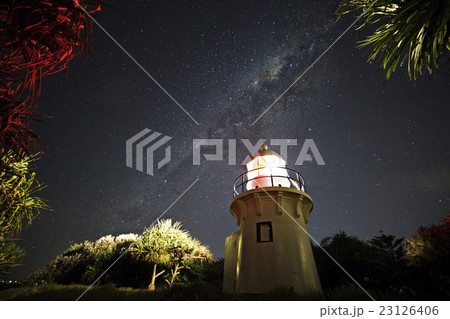 Fingal lighthouse and milky way 23126406