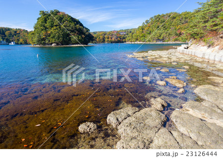 九十九湾、蓬莱島と海岸 23126444