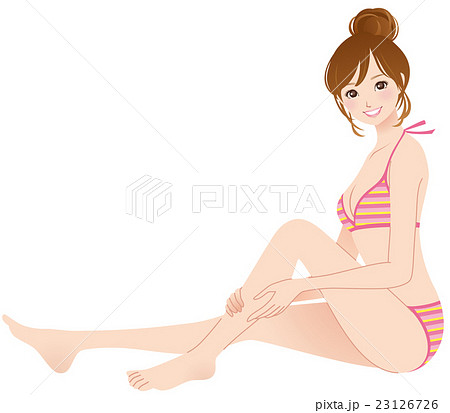 若い女性　美容　水着 23126726