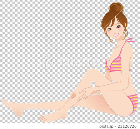 若い女性　美容　水着 23126726