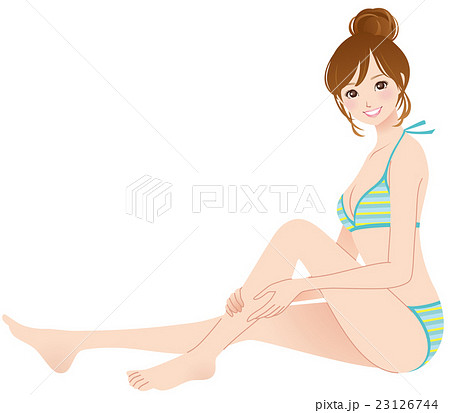 若い女性　美容　水着 23126744