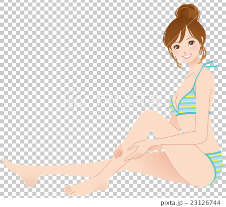 若い女性　美容　水着 23126744