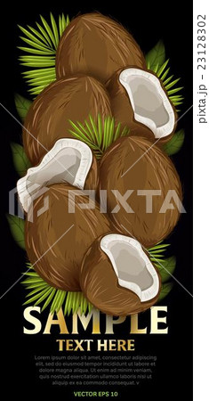 Fruit mix with leaves on black background Fruit mix with leaves on black background 23128302