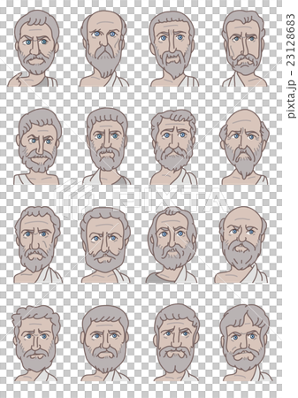 ギリシャ哲学者列伝のイラスト素材