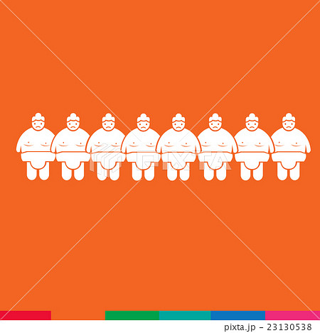 Sumo wrestling People Icon Illustration design 23130538