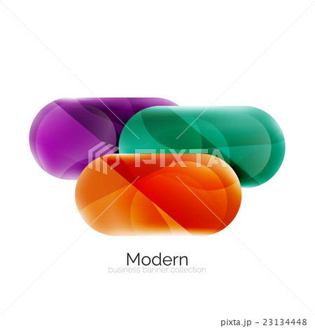 Colorful glossy glass bubbles for text 23134448