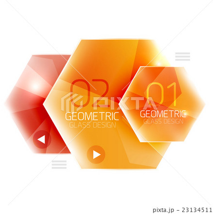 Colorful hexagon web box Colorful hexagon web box 23134511
