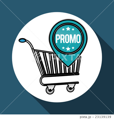 shopping cart and computer design , vector 23139139