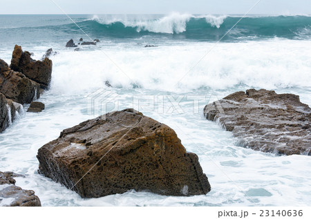 Ocean scenery from Azkorri beach. Ocean scenery from Azkorri beach. 23140636