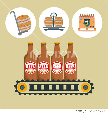 Beer Industry Designのイラスト素材