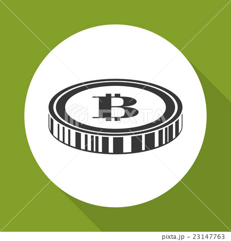 Bitcon icon design, vector illustration 23147763