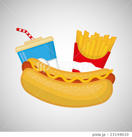 Flat illustration about fast food design 23149010