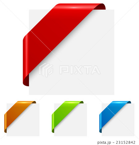 Abstract color corner ribbon tags Abstract color corner ribbon tags 23152842
