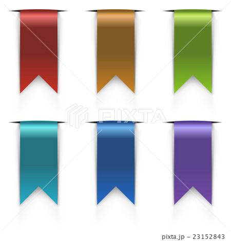 Color flag tags vector set Color flag tags vector set 23152843