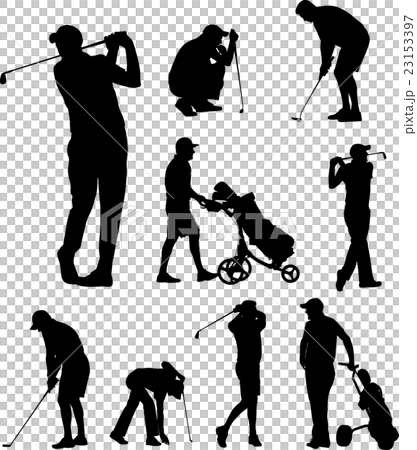 golfers silhouettes collection golfers silhouettes collection 23153397