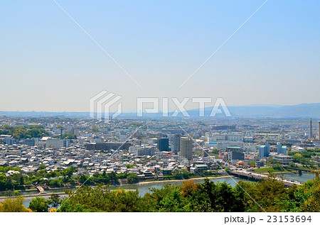 大吉山展望台から眺める宇治市の町並み 23153694